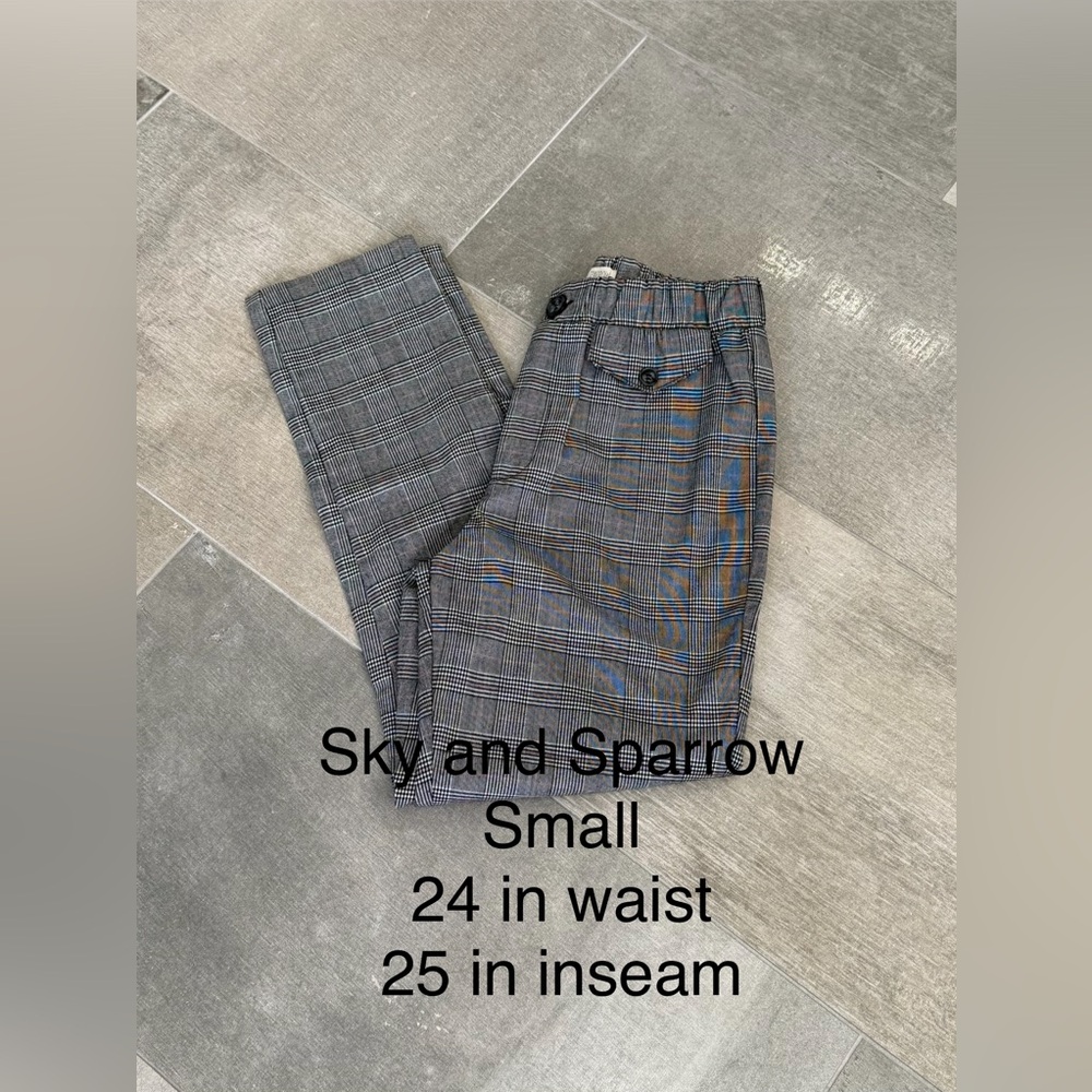 Sky and Sparrow Small Plaid Pants